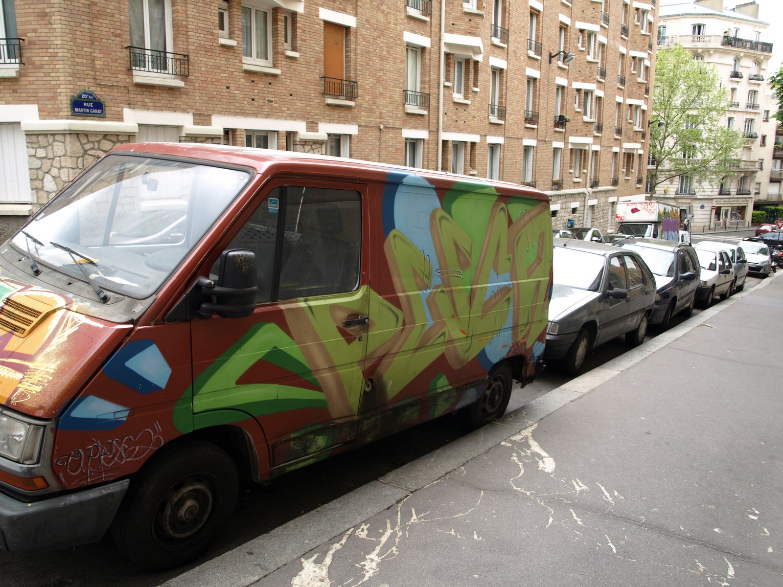 photo graffiti de vehicule